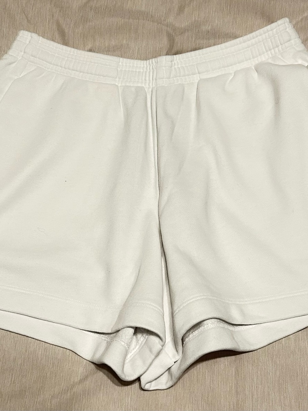 Vuori Cream Athletic Lounge Shorts